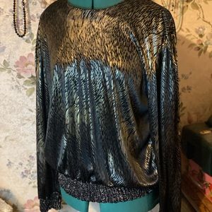 Vintage Silver Cord blouse.